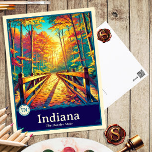 Indiana Anime Stil Cel Shaded-vykort Vykort