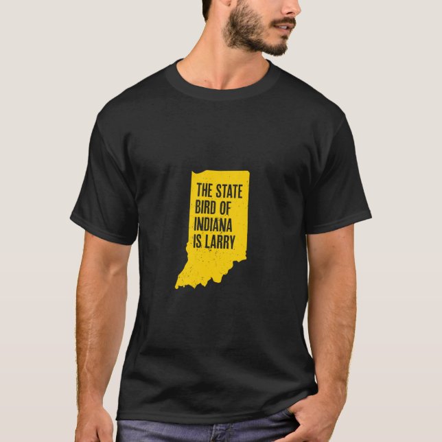 Indiana är Larry Funny Indiana M T Shirt (Framsida)