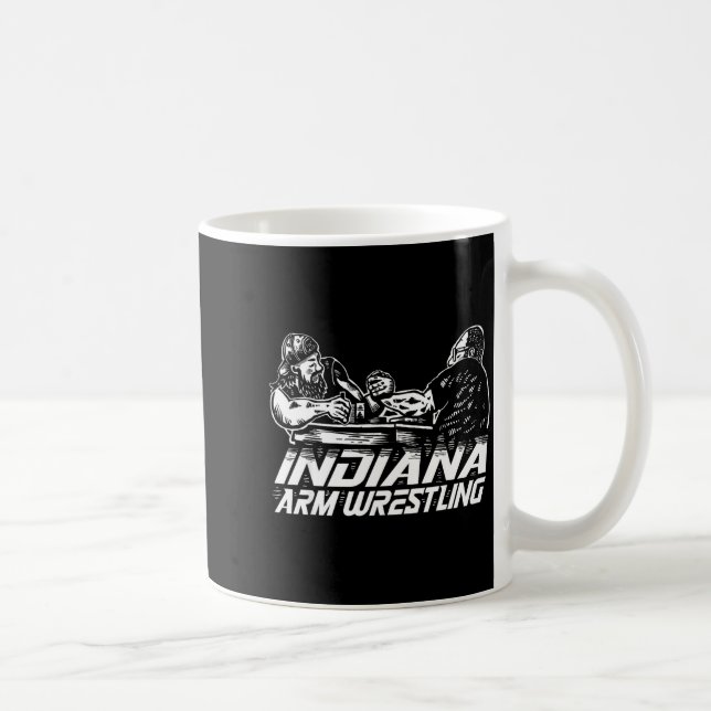 Indiana Arm Wrestling  Kaffemugg (Höger)