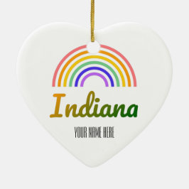 Indiana - Athletics - College - Purdue Universitet Julgransprydnad Keramik