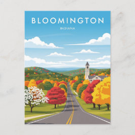 Indiana Bloomington Travel Vykort