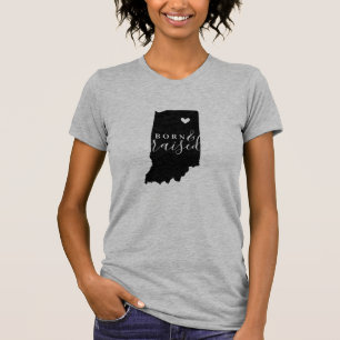 Indiana Born and Razed State Tee