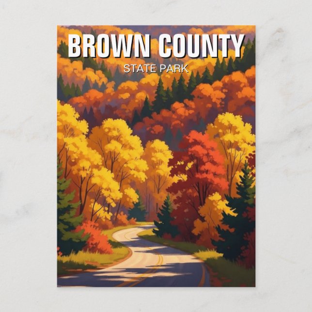 Indiana Brown County State Park Resa Vykort (Framsida)