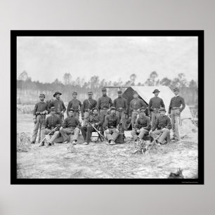 Indiana Cavalry i Petersburg, VA 1864 Poster