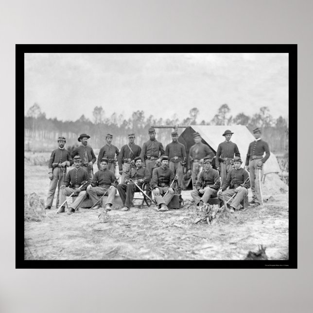 Indiana Cavalry i Petersburg, VA 1864 Poster (Framsidan)