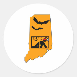 Indiana Caver Runt Klistermärke