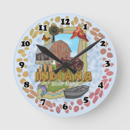 Indiana Clock Rund Klocka