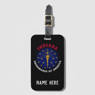 INDIANA CROSSROADS STATLIG FLAGGA BAGAGEBRICKA
