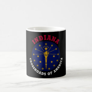 INDIANA CROSSROADS STATLIG FLAGGA KAFFEMUGG
