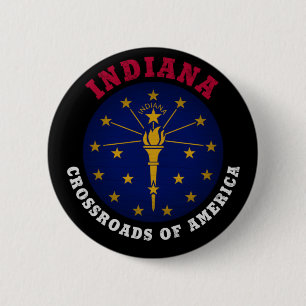 INDIANA CROSSROADS STATLIG FLAGGA KNAPP