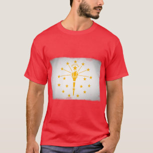 Indiana delstatsflagga t shirt