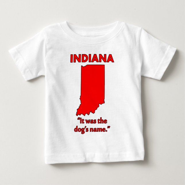 Indiana - Det var hundens namn Tee Shirt (Framsida)
