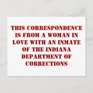 Indiana DoC #1 Vykort