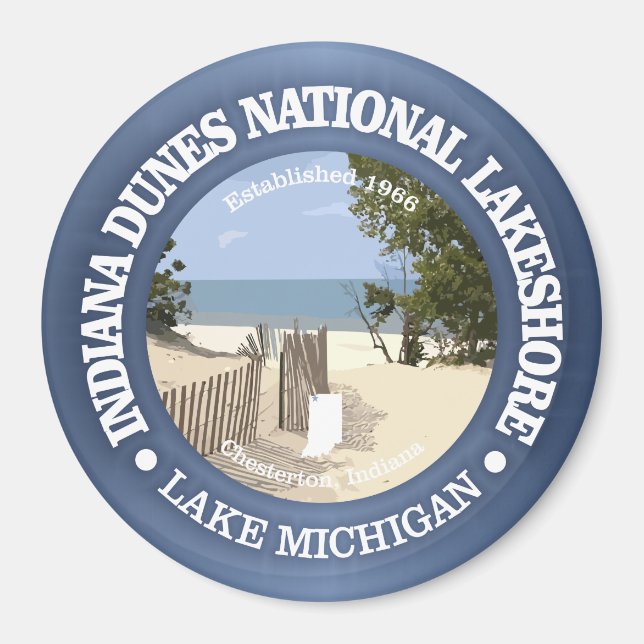 Indiana Dunes National Lakeshore Magnet (Framsidan)