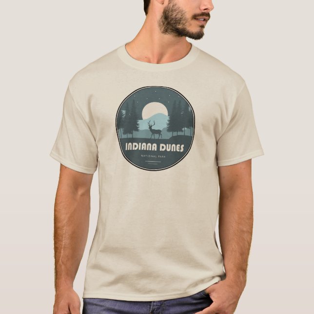 Indiana Dunes National Park Deer T Shirt (Framsida)