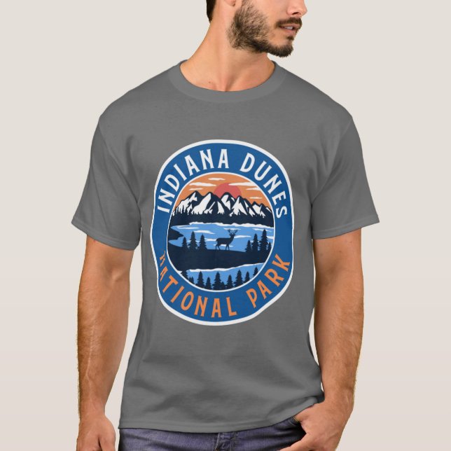 Indiana Dunes National Park Oversized 10 T Shirt (Framsida)