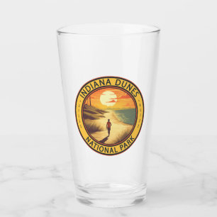 Indiana Dunes National Park Travel Art Vintage Glaskopp