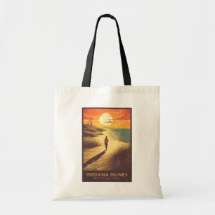 Indiana Dunes National Park Travel Art Vintage Tygkasse