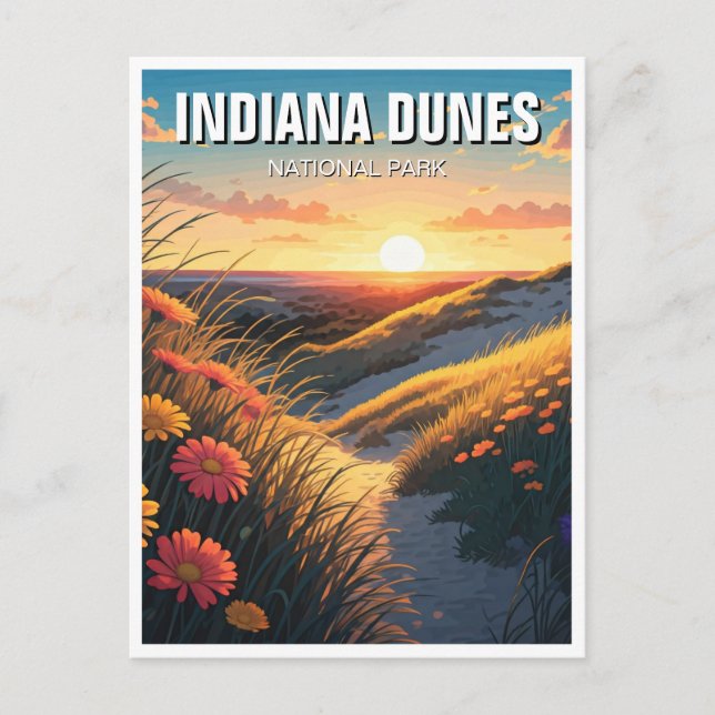 Indiana Dunes National Park Travel Vykort (Framsida)