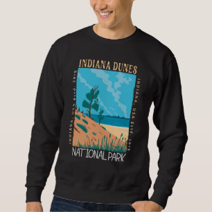 Indiana Dunes National Park Vintage Distress Lång Ärmad Tröja
