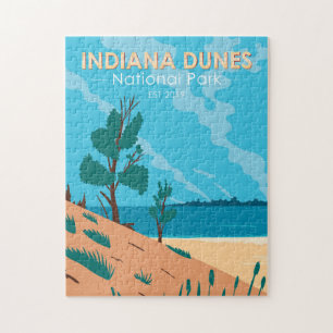 Indiana Dunes National Park Vintage Pussel