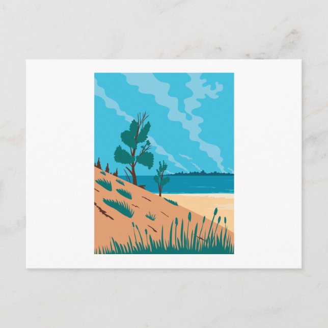 Indiana Dunes National Park WPA Vykort (Framsida)