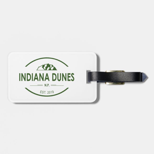 Indiana Dunes nationalpark Bagagebricka (Baksida Vågrät)