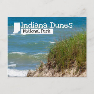 Indiana Dunes nationalpark Beach Dune Vykort
