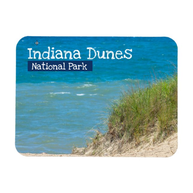 Indiana Dunes nationalpark Dunes Magnet (Horisontell)