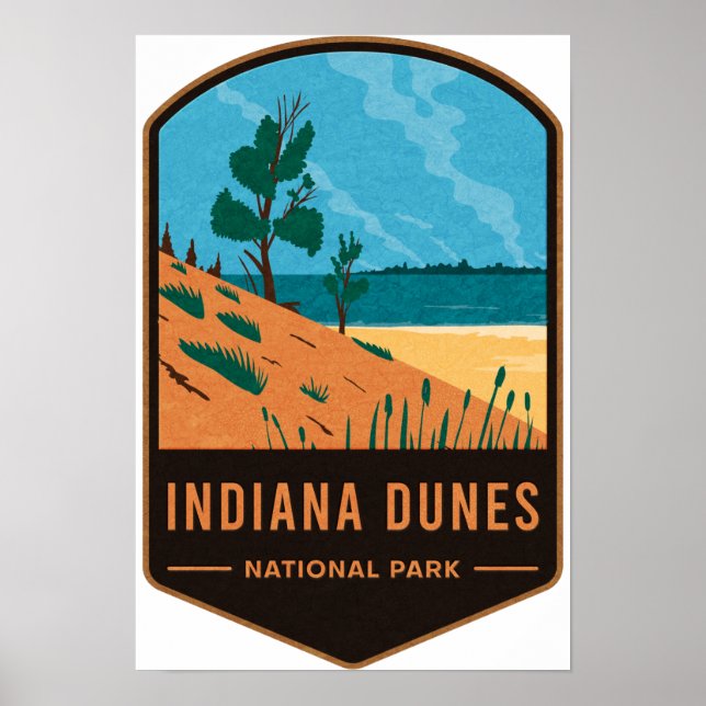 Indiana Dunes nationalpark Poster (Framsidan)