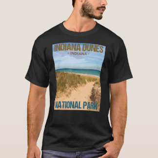 Indiana Dunes nationalpark Poster design T Shirt
