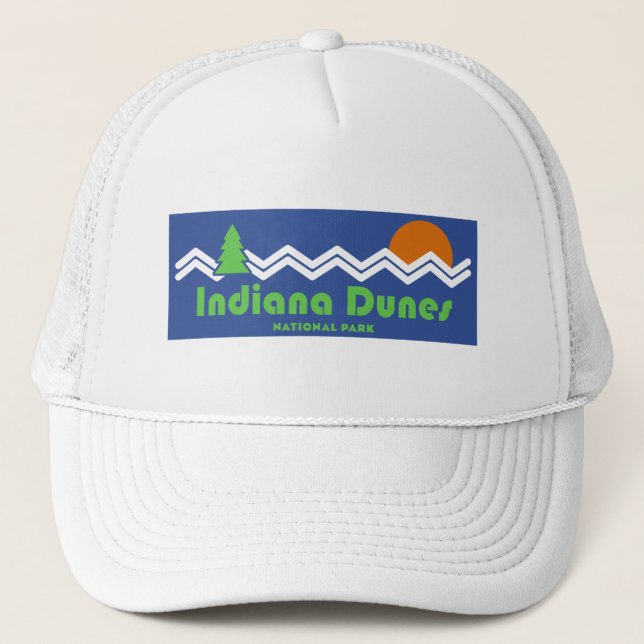 Indiana Dunes nationalpark Retro Keps (Framsida)