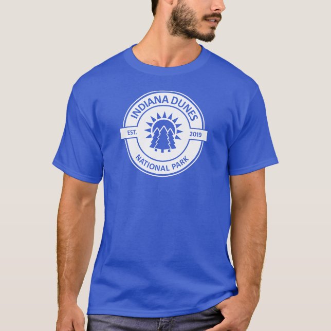 Indiana Dunes nationalpark Sol Träd T Shirt (Framsida)