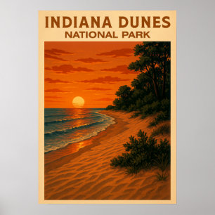 Indiana Dunes nationalpark V01 Poster