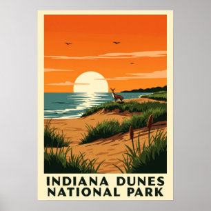 Indiana Dunes nationalpark V02 Poster