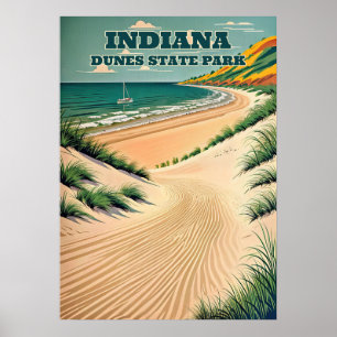 Indiana Dunes nationalpark V03 Poster