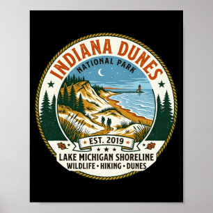 Indiana Dunes nationalpark vandringshistorik Poster