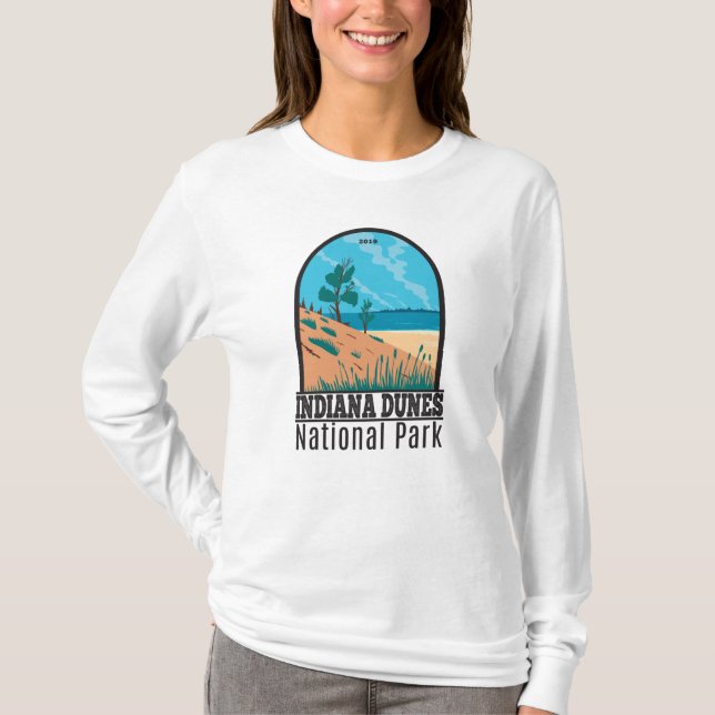 Indiana Dunes nationalpark Vintage T-Shirt (Framsida)