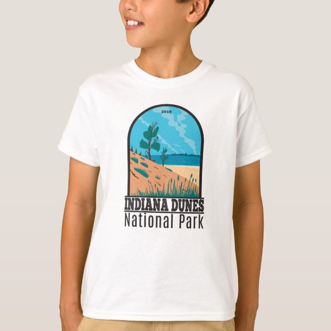 Indiana Dunes nationalpark Vintage T-Shirt (Framsida)