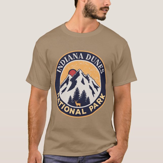 Indiana Dunes nationalparkVintage T Shirt (Framsida)