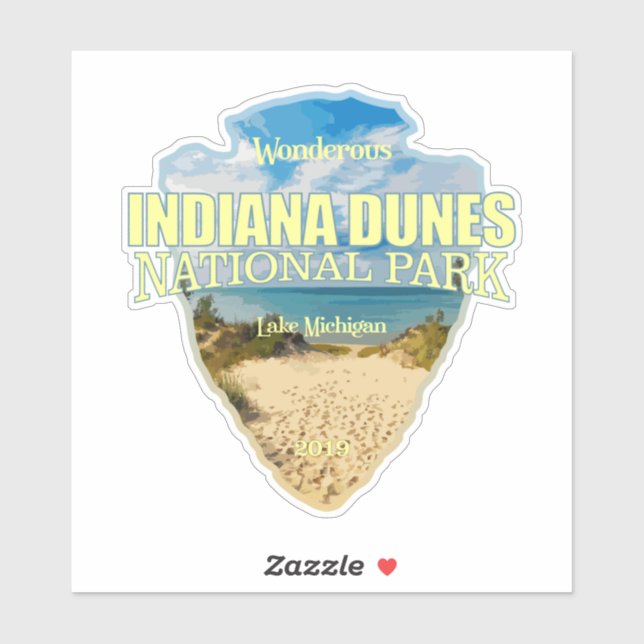 Indiana Dunes NP (pilhuvud) Klistermärken (Ark)