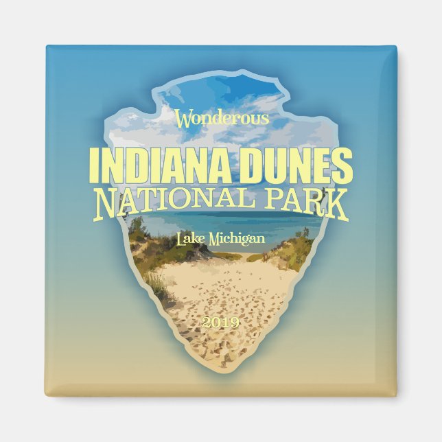 Indiana Dunes NP (pilhuvud) Magnet (Framsidan)