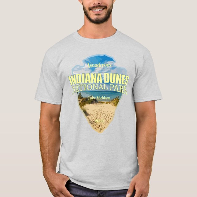 Indiana Dunes NP (pilhuvud) T Shirt (Framsida)