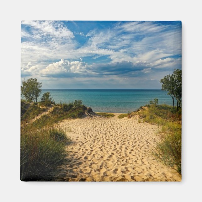 Indiana Dunes, Sjö Michigan Magnet (Framsidan)