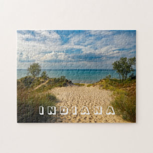 Indiana Dunes State Park Strand Foto Pussel