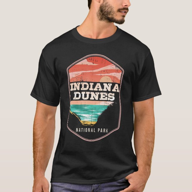 Indiana Dunes US Stater Indiana Park Tourist Trave T Shirt (Framsida)