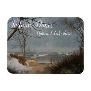 Indiana Dunes, Vågar på Sjö Michigan, Sand Dunes Magnet