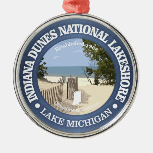 Indiana dynmedborgare Lakeshore Julgransprydnad Metall