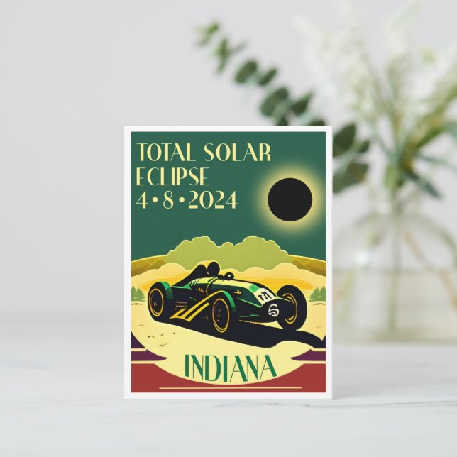 Indiana Eclipse Vykort (Stående Fram)