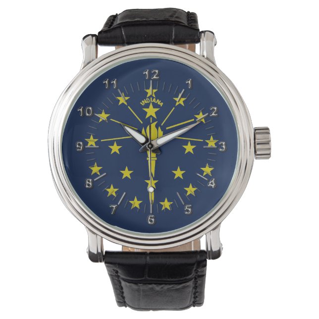 Indiana flagga armbandsur (Framsida)
